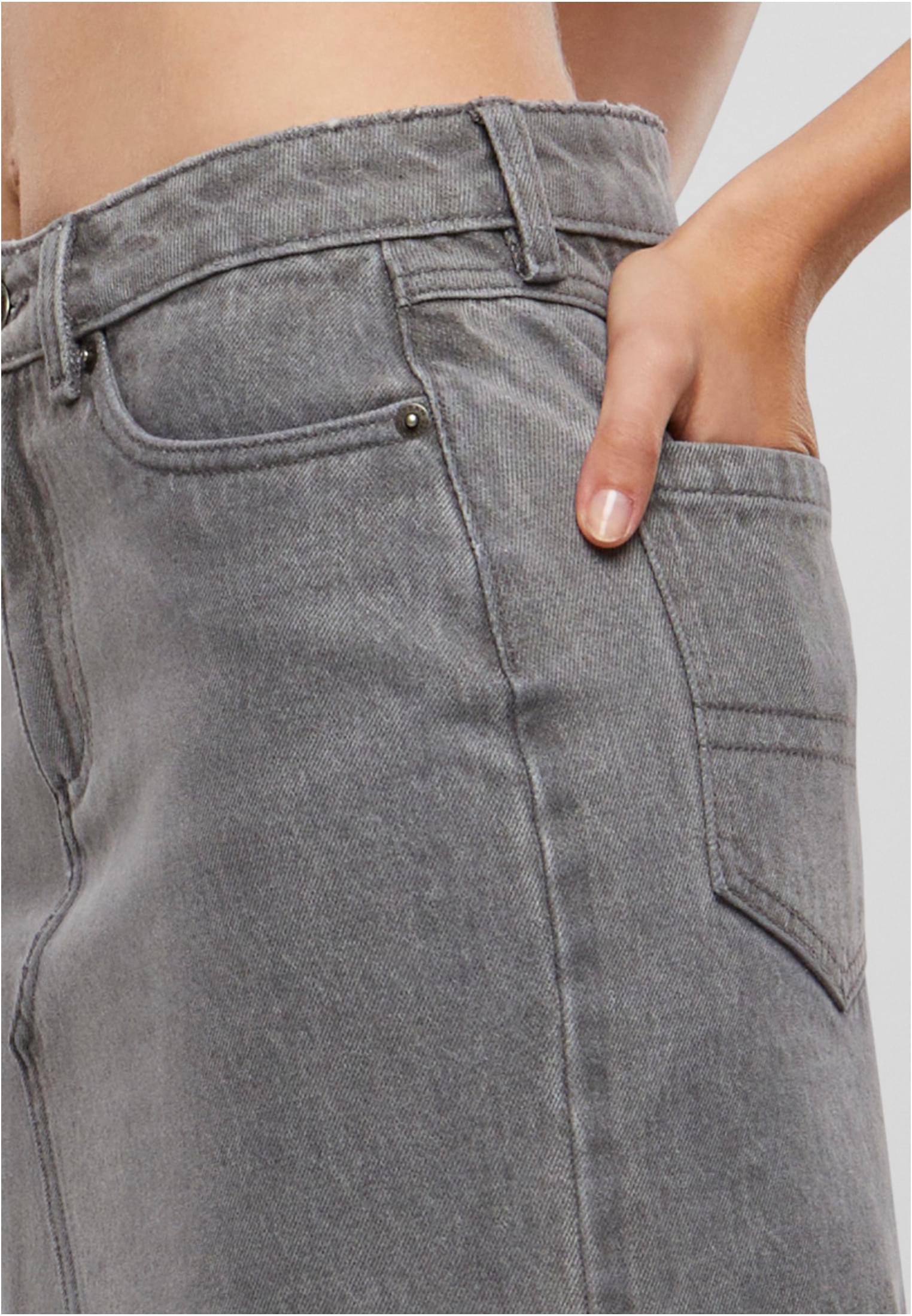Ladies Heavy Mini Denim Skirt new grey washed 26 - variant image 5