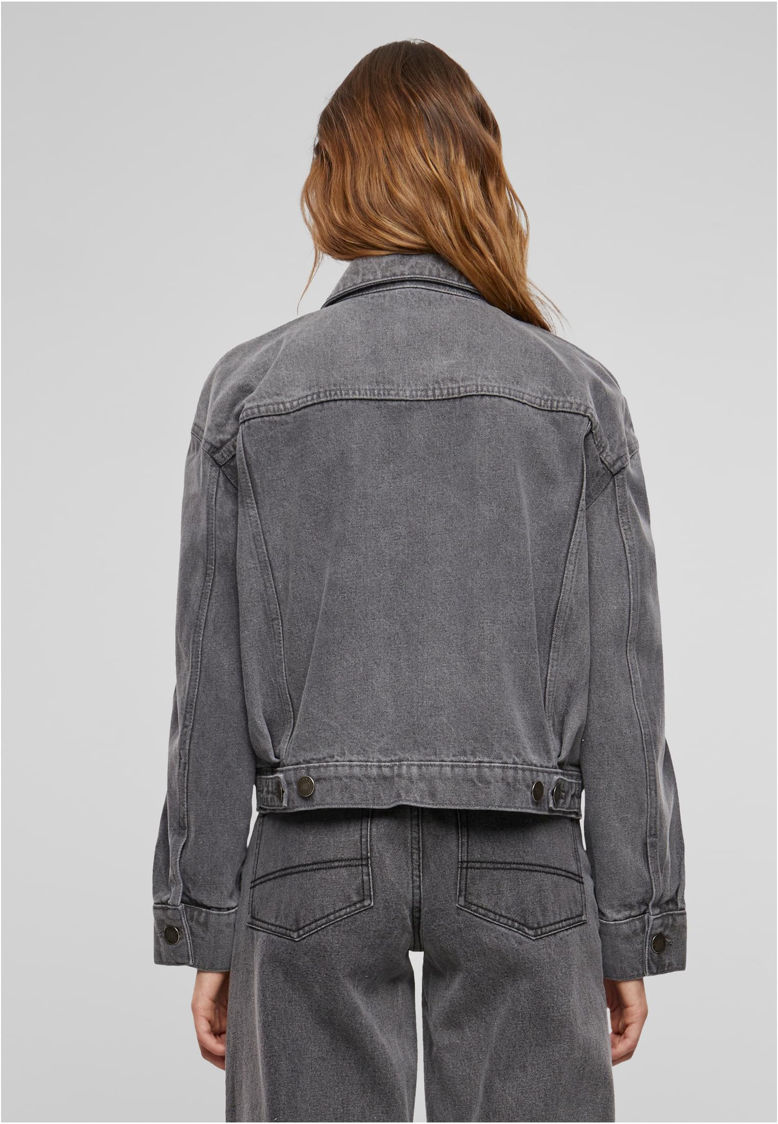 Ladies 80‘s Oversized Denim Jacket new grey washed 3XL - variant image 2