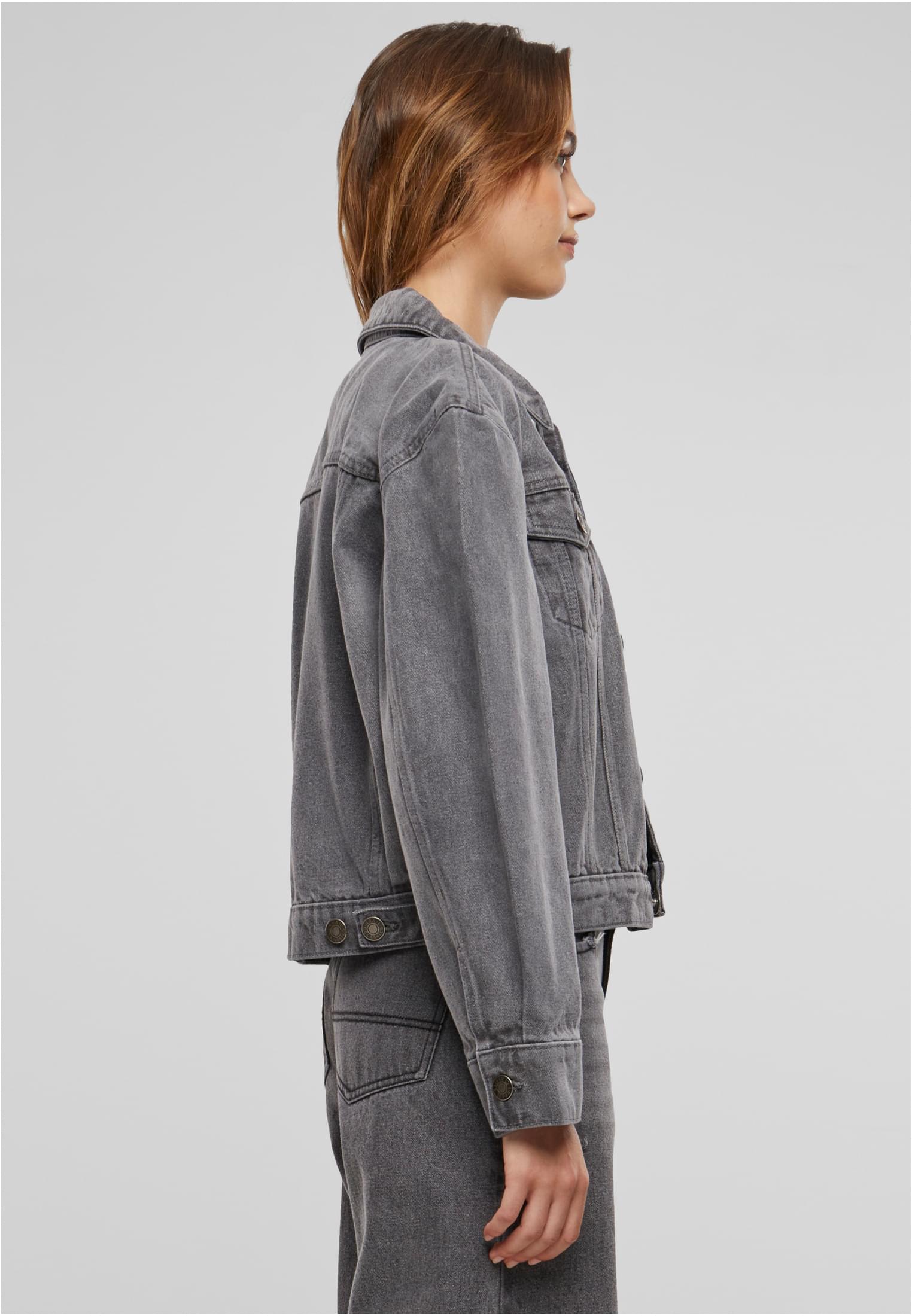 Ladies 80‘s Oversized Denim Jacket new grey washed 3XL - variant image 3