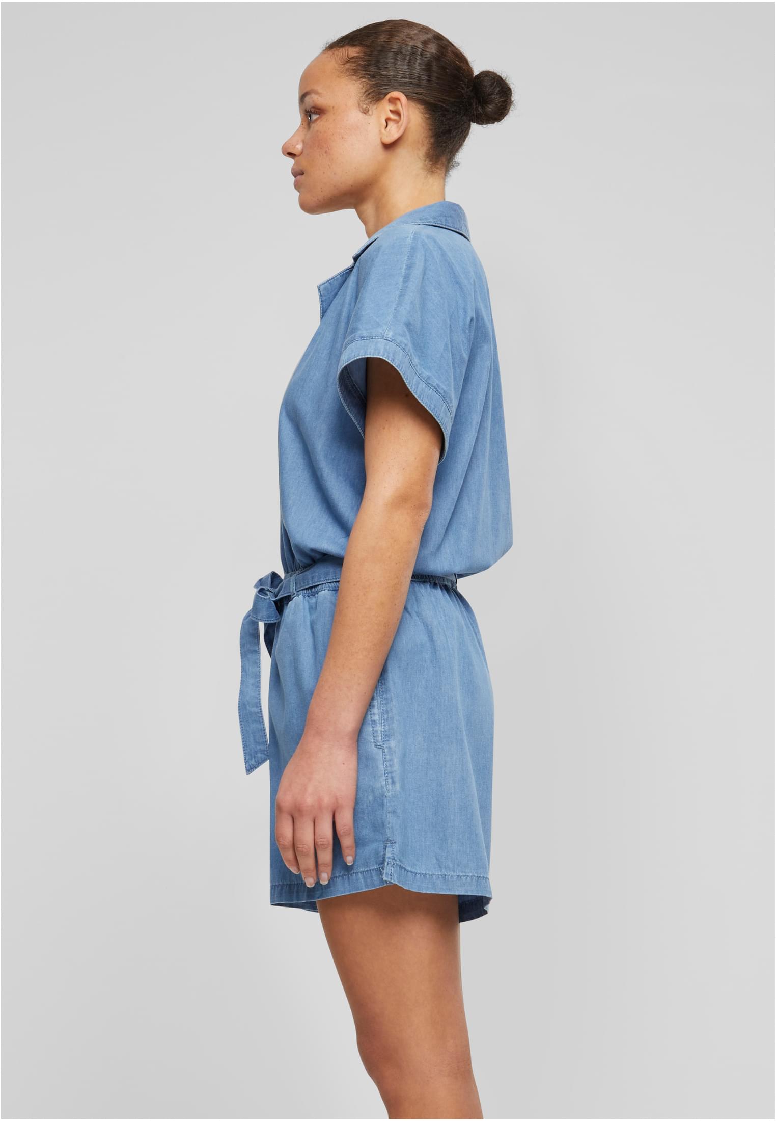 Ladies Light Denim Resort Jumpsuit skyblue washed 3XL - variant image 1