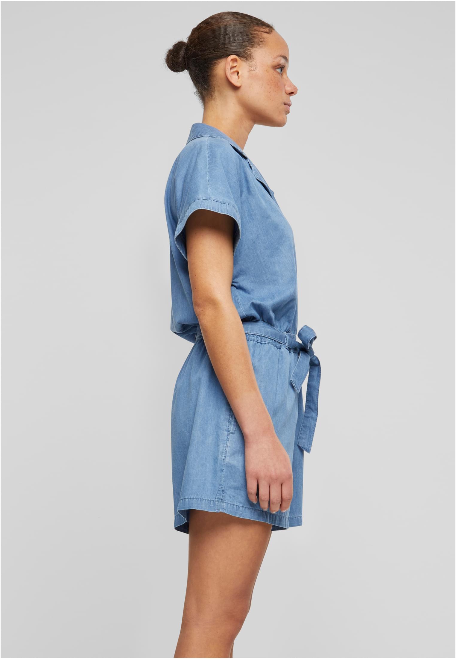 Ladies Light Denim Resort Jumpsuit skyblue washed 3XL - variant image 3
