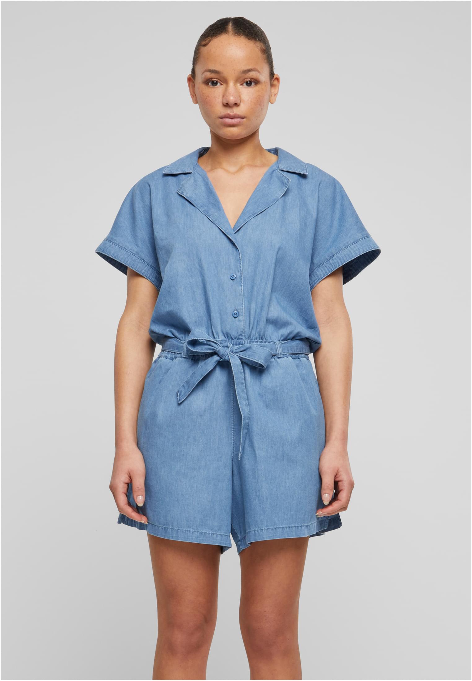 Ladies Light Denim Resort Jumpsuit skyblue washed 3XL - alternate variant 1