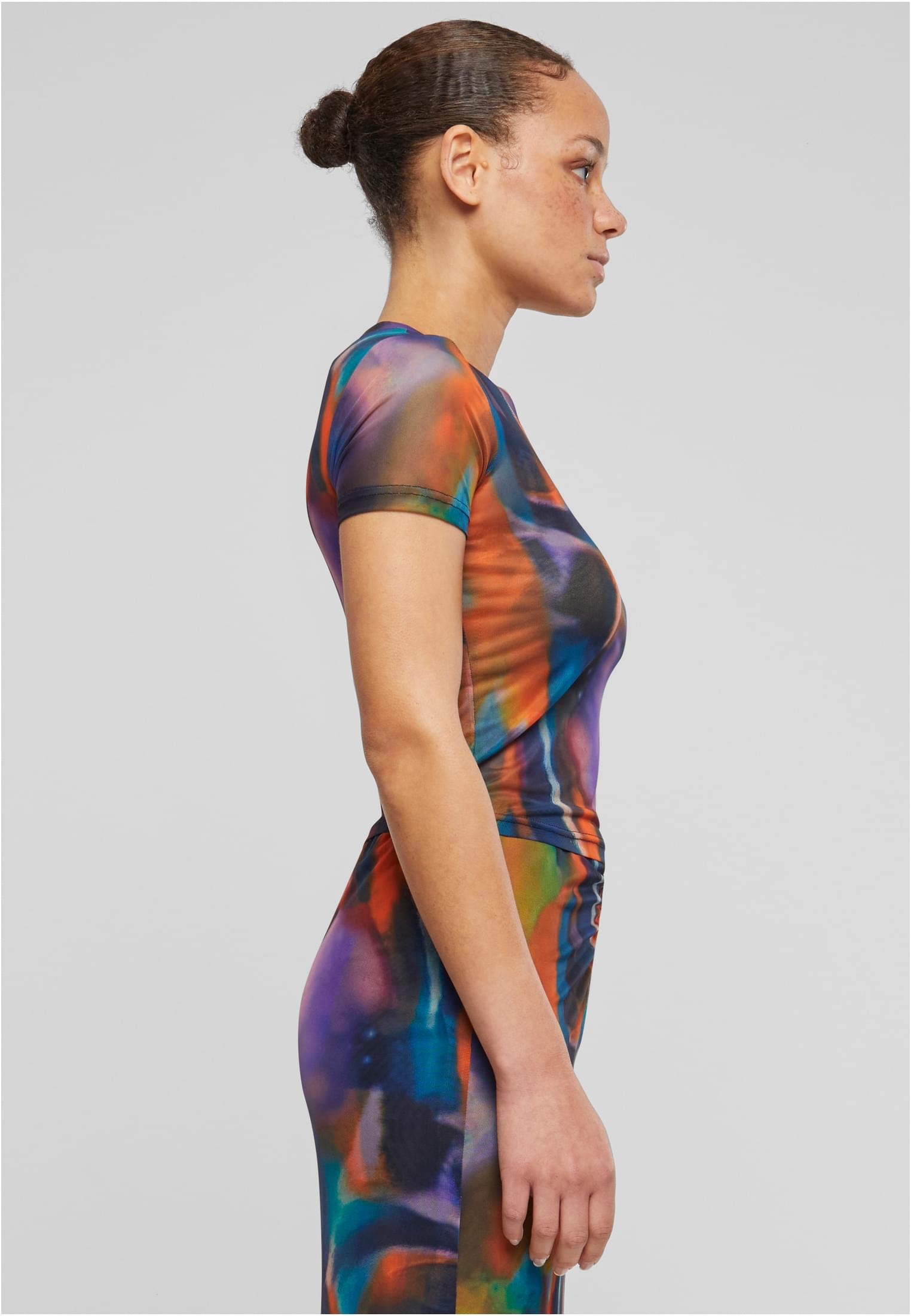 Ladies AOP Mesh Tee multicolorreflection 3XL - variant image 3