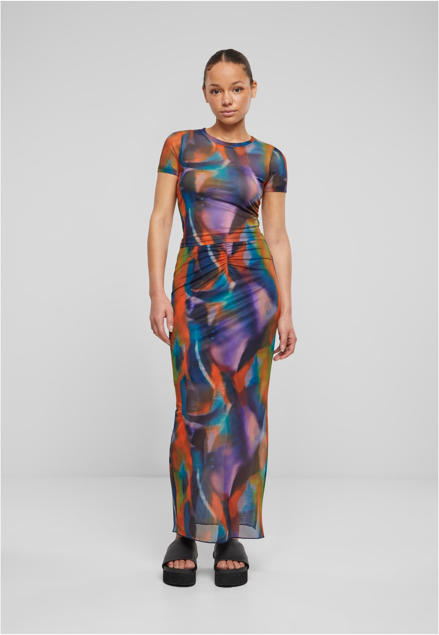 Ladies AOP Mesh Tube Skirt multicolorreflection L - variant image 4