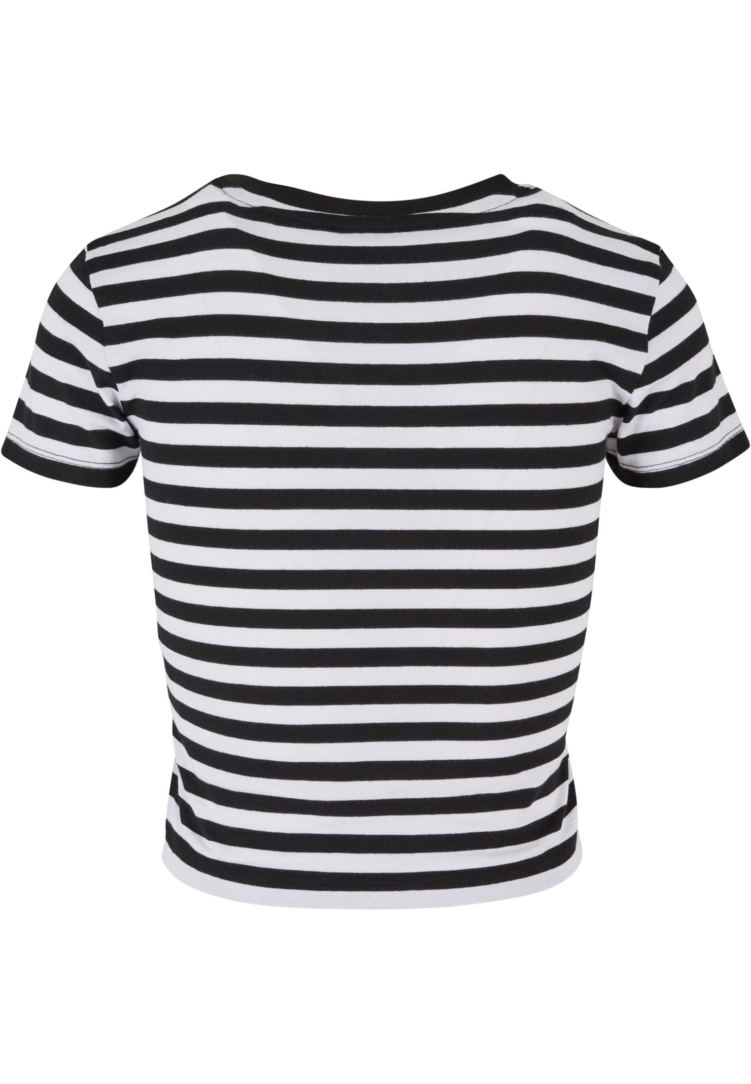 Ladies Short Striped Tee white/black 3XL - variant image 4