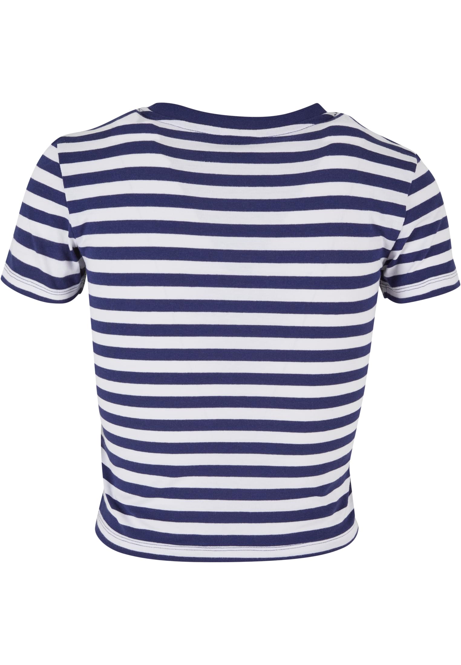 Ladies Short Striped Tee white/darkblue 3XL - variant image 3