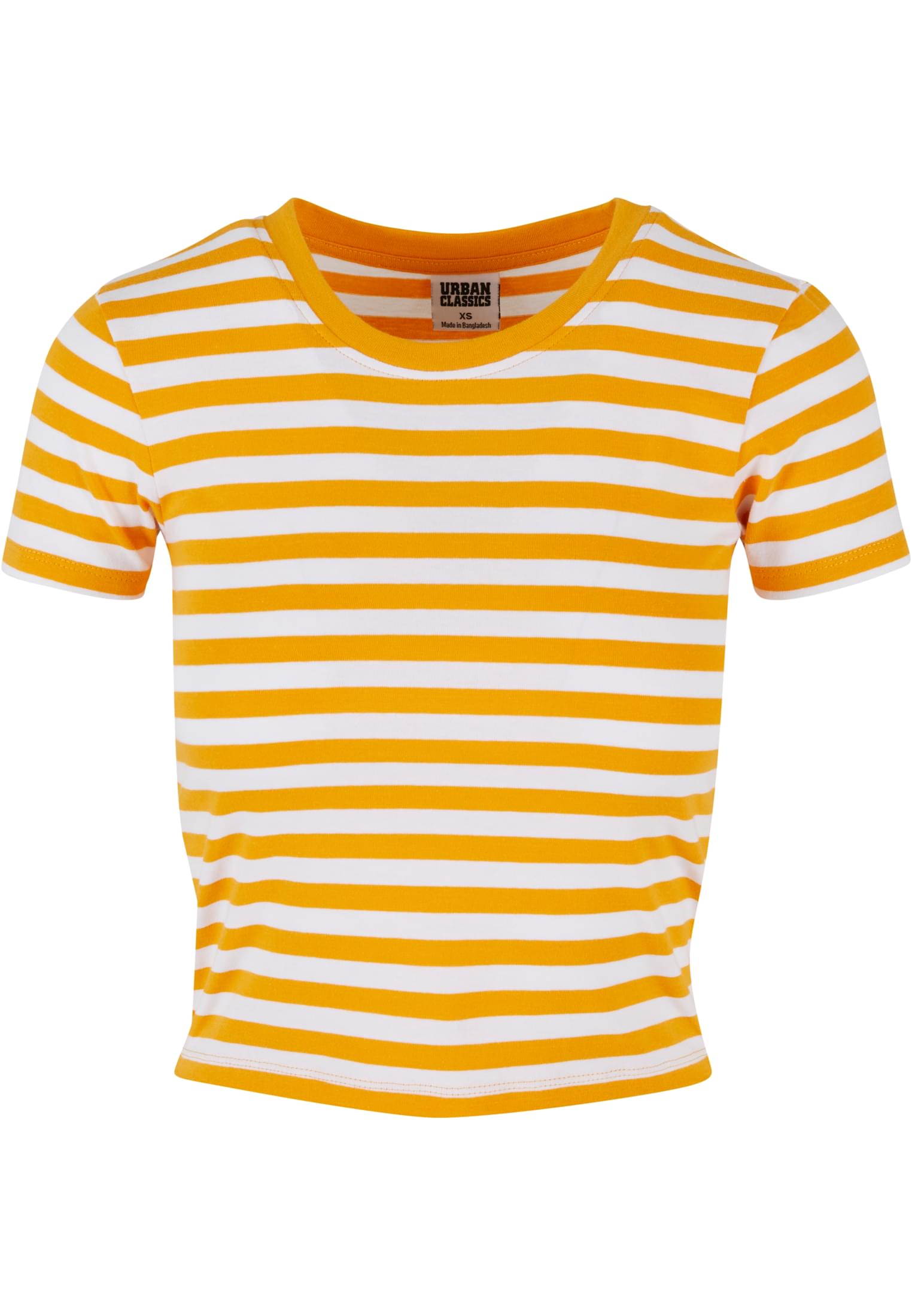 Ladies Short Striped Tee white/magicmango 3XL - variant image 4