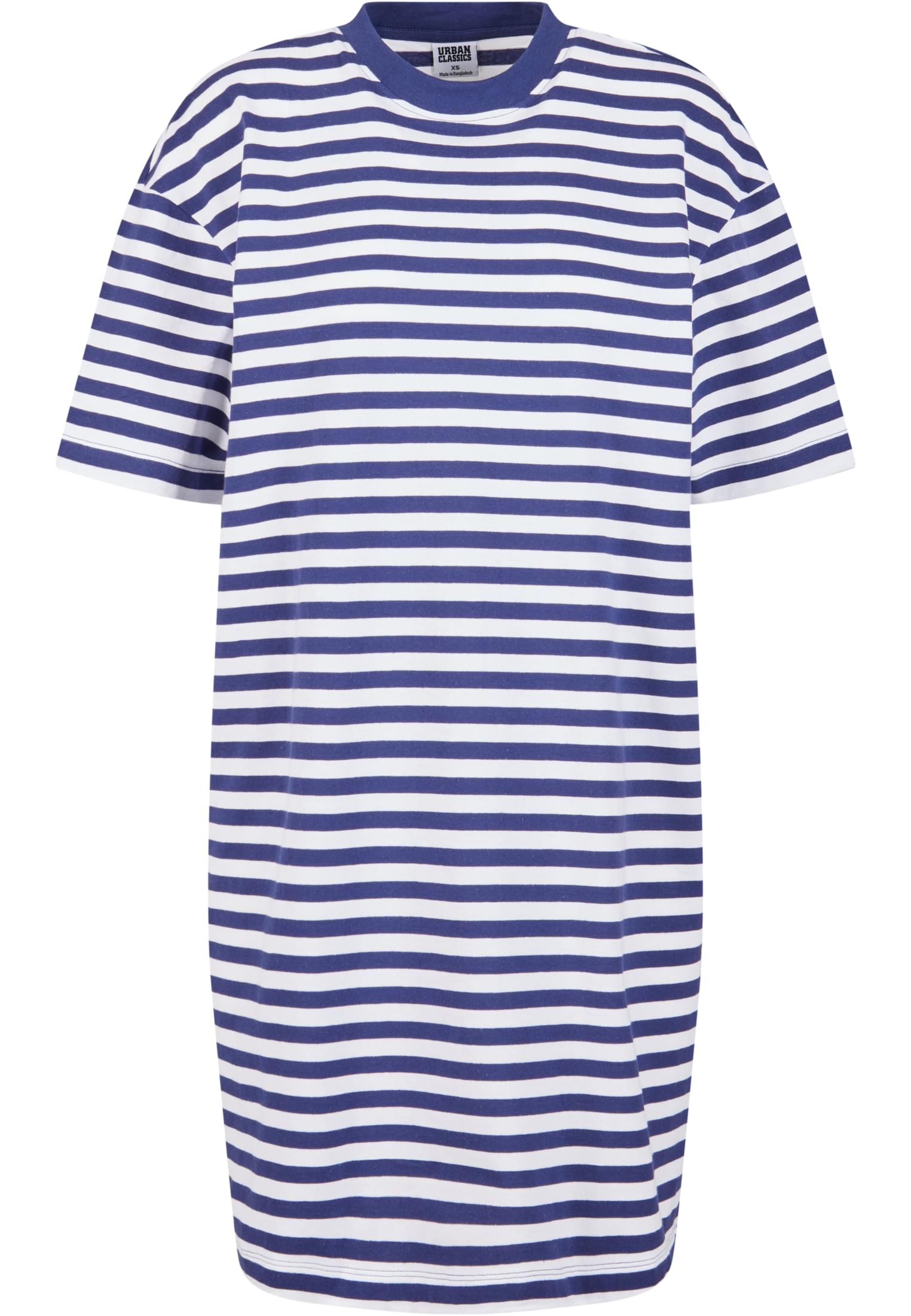 Ladies Oversized Striped Tee Dress white/darkblue 3XL - variant image 3