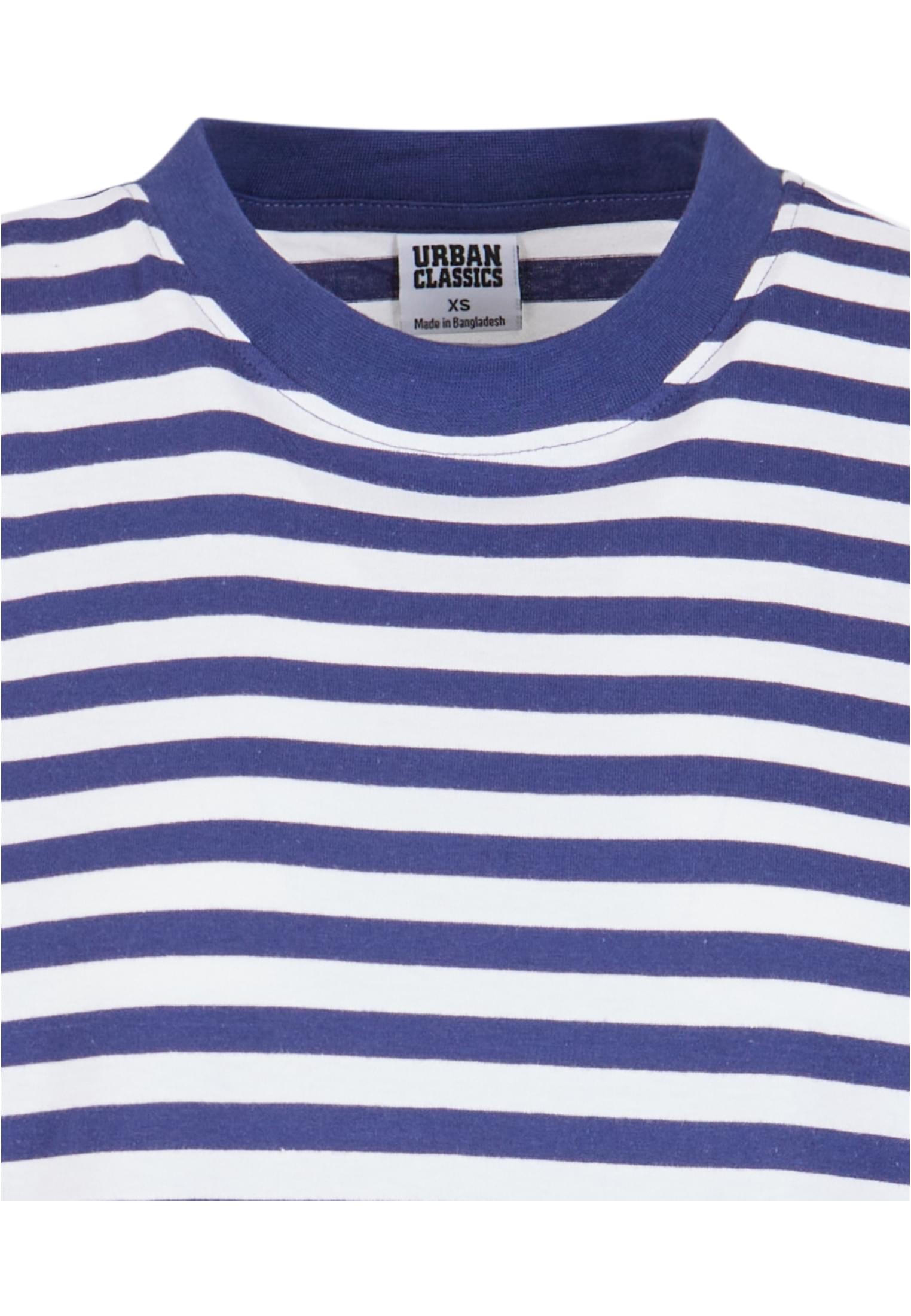 Ladies Oversized Striped Tee Dress white/darkblue 3XL - variant image 5