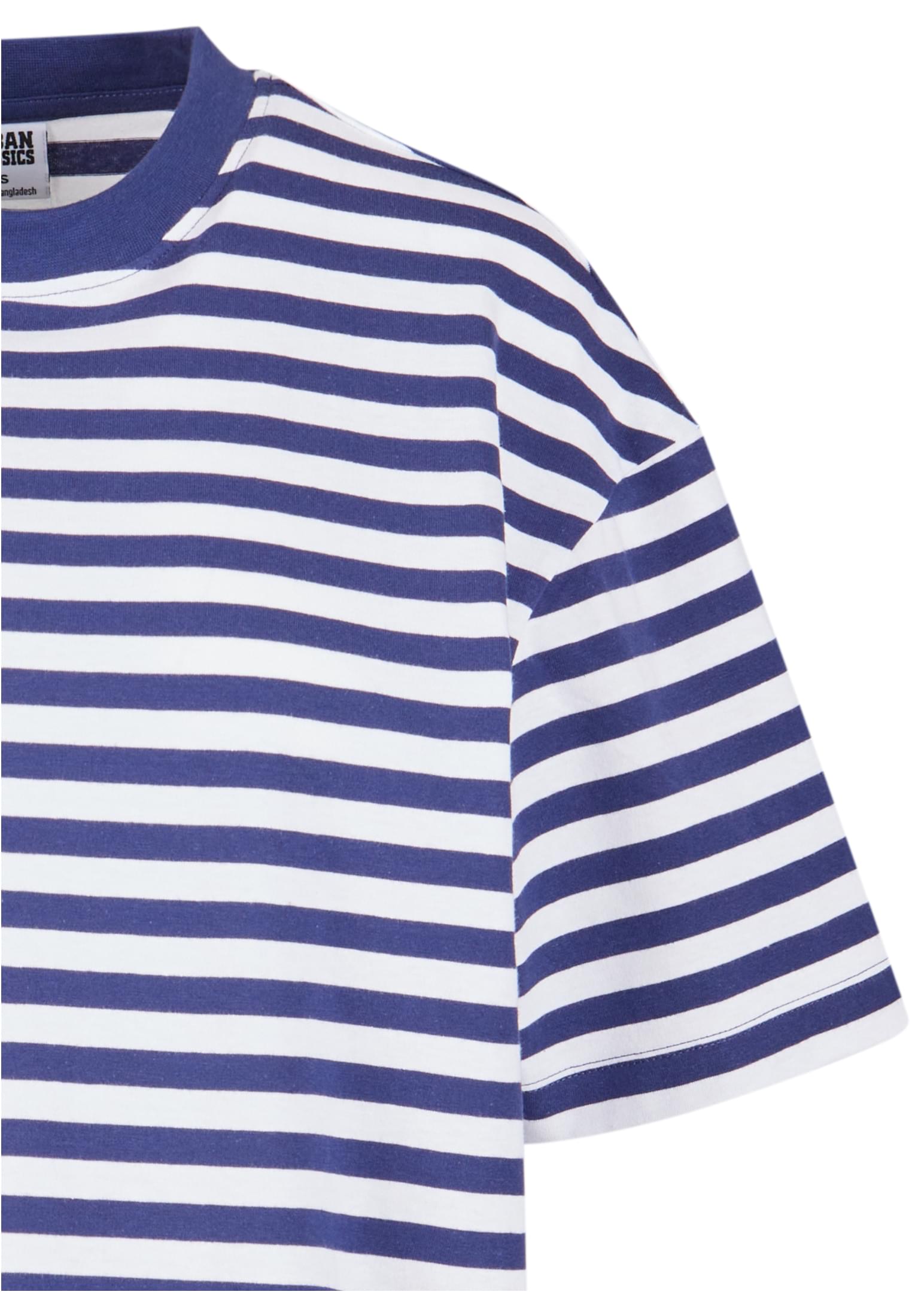 Ladies Oversized Striped Tee Dress white/darkblue 3XL - variant image 6