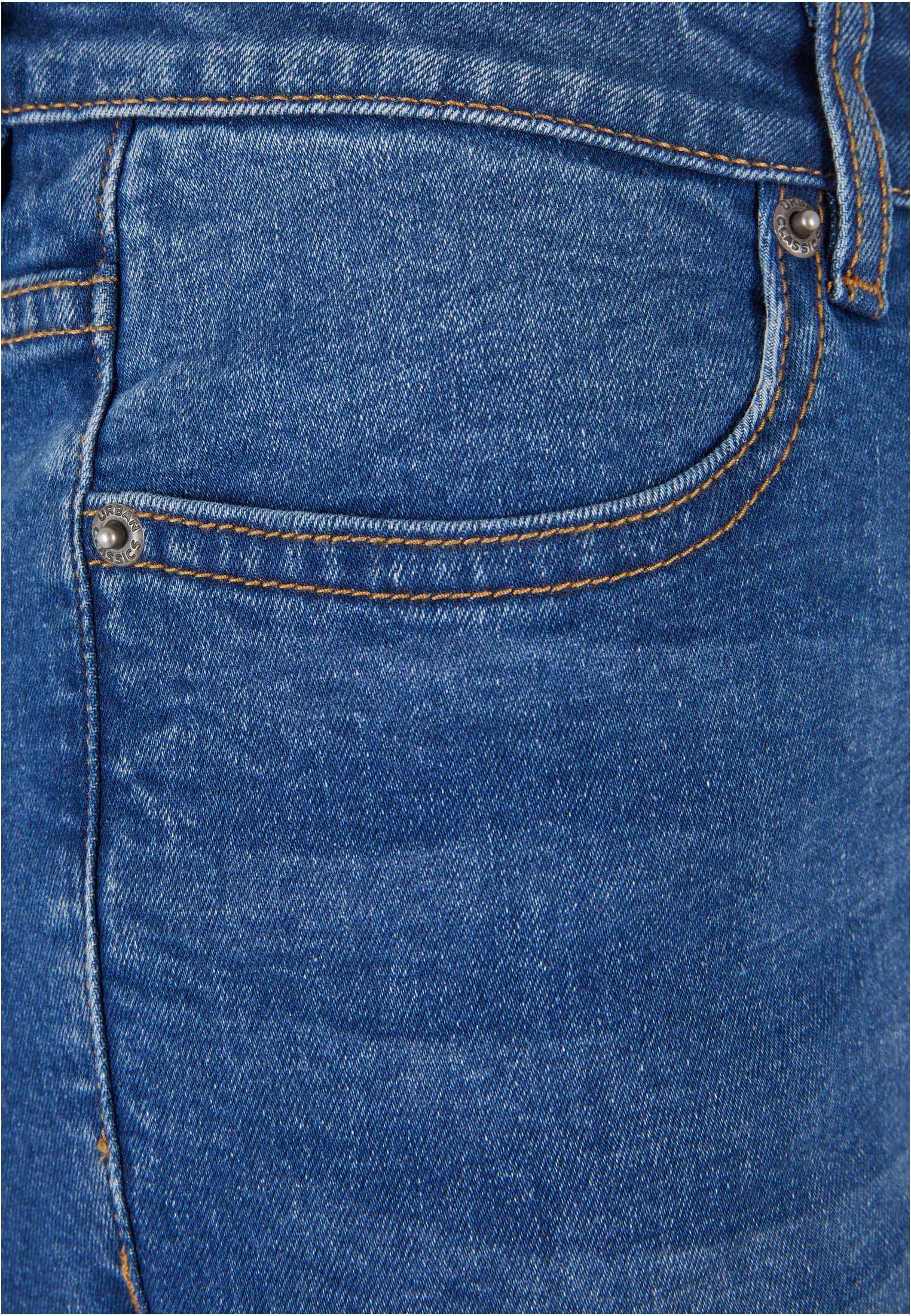 Ladies Skinny High Waist Open Hem Jeans blue washed 26 - variant image 9
