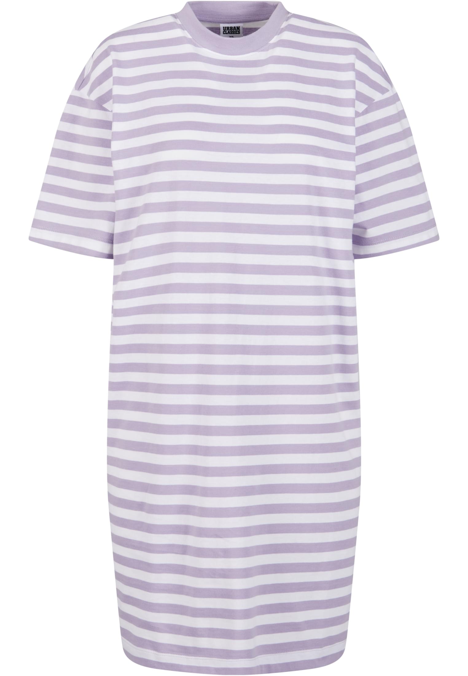 Ladies Oversized Striped Tee Dress white/dustylilac 3XL - variant image 5