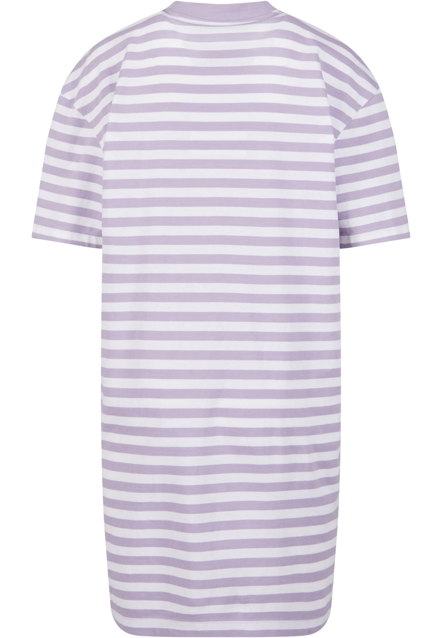 Ladies Oversized Striped Tee Dress white/dustylilac 3XL - variant image 6