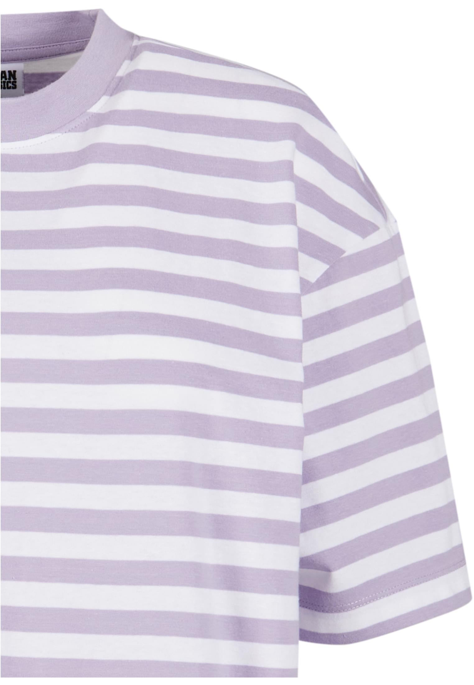 Ladies Oversized Striped Tee Dress white/dustylilac 3XL - variant image 8
