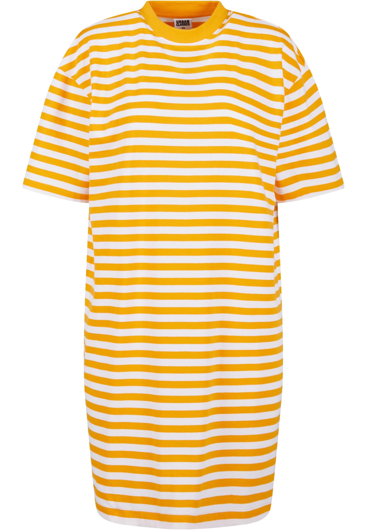 Ladies Oversized Striped Tee Dress white/magicmango 3XL - variant image 5