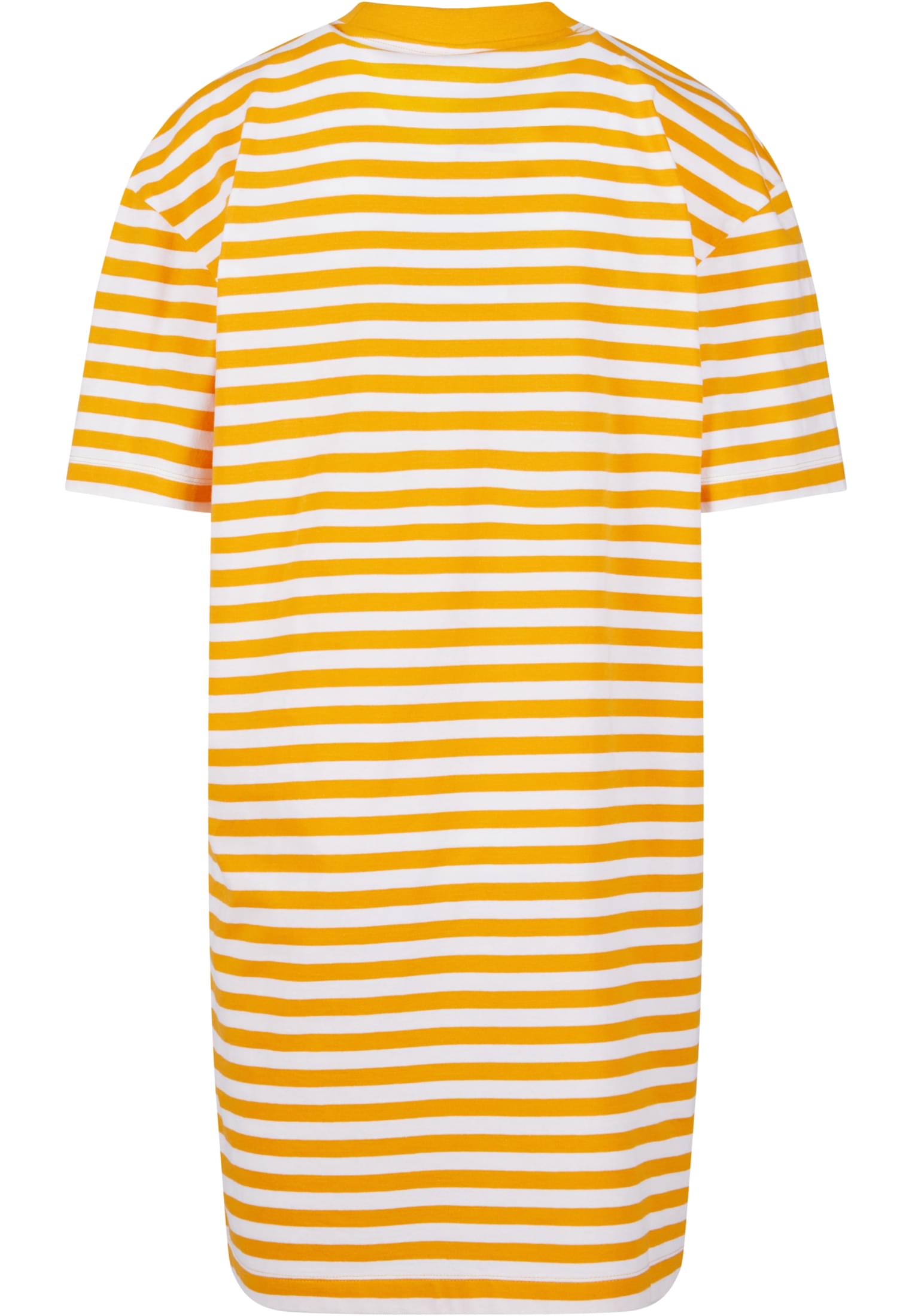 Ladies Oversized Striped Tee Dress white/magicmango 3XL - variant image 6