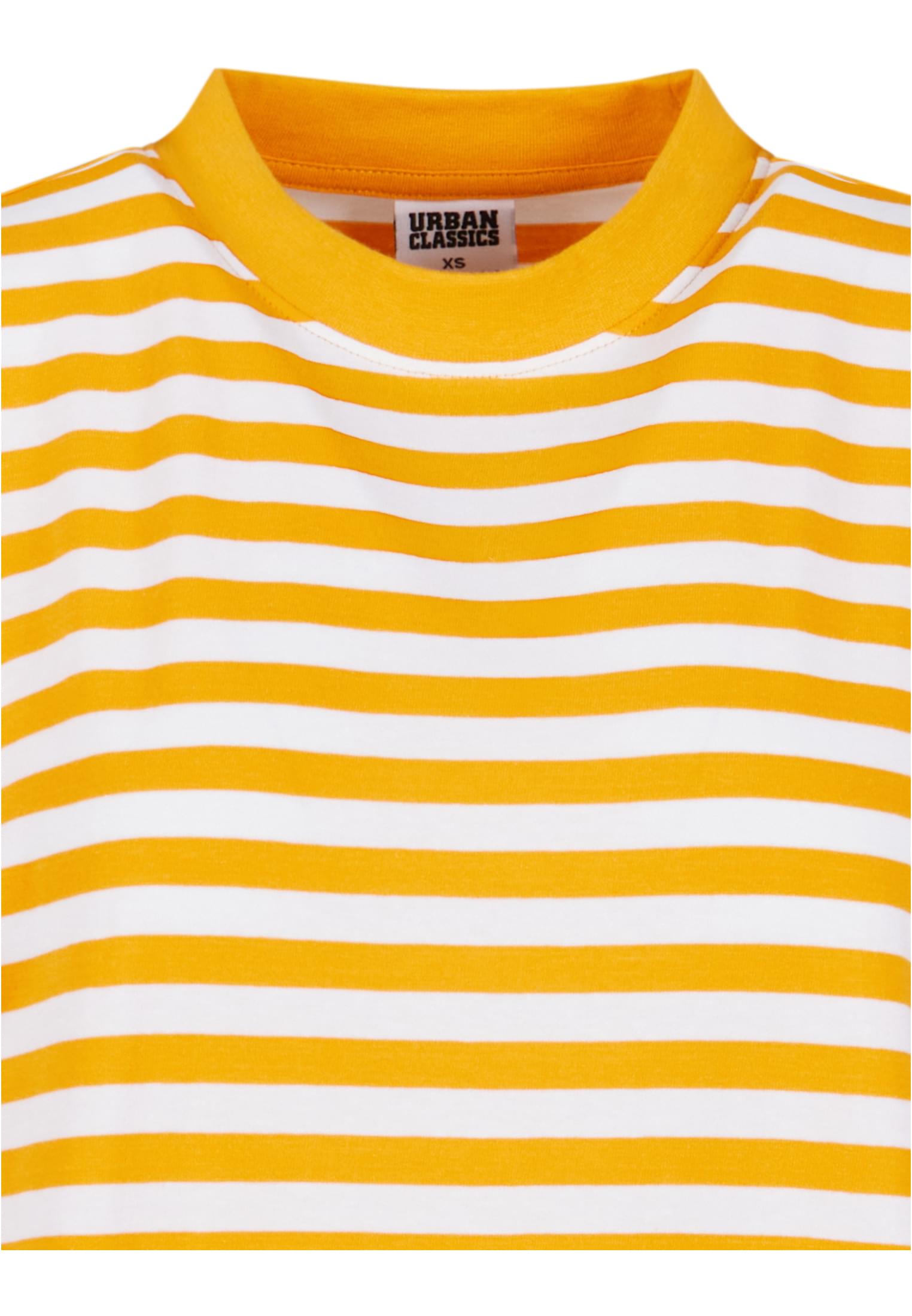 Ladies Oversized Striped Tee Dress white/magicmango 3XL - variant image 7