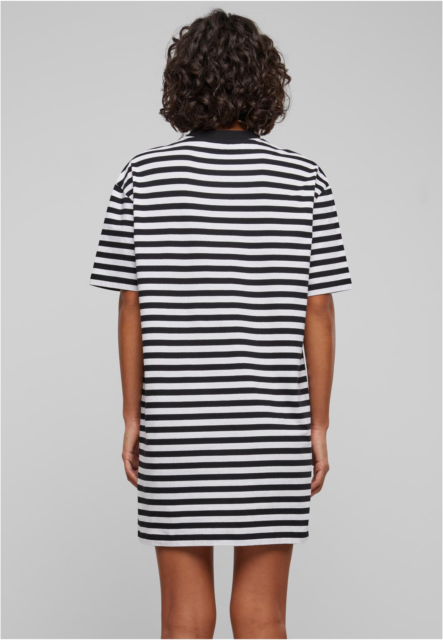 Ladies Oversized Striped Tee Dress white/black 3XL - variant image 2