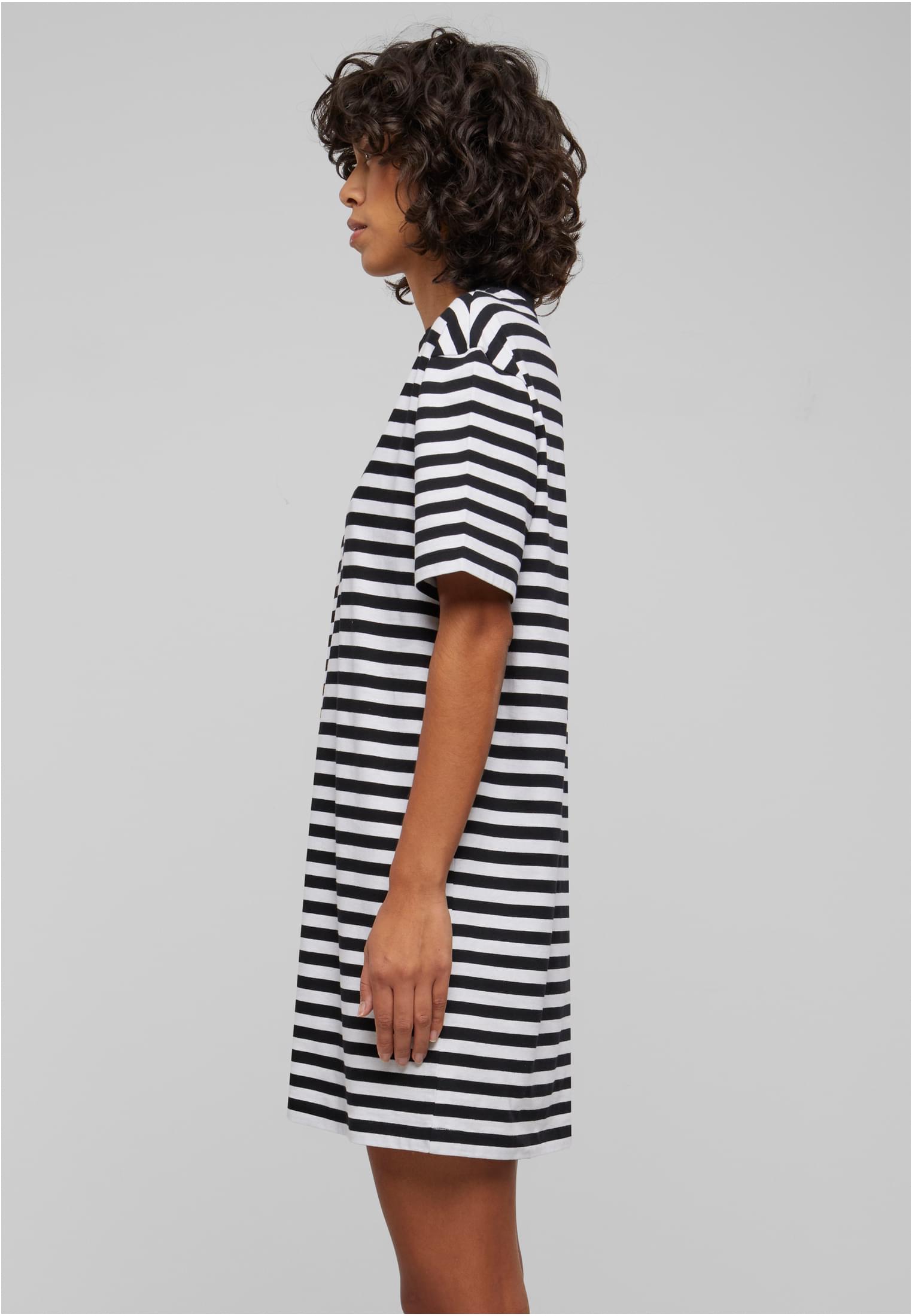 Ladies Oversized Striped Tee Dress white/black 3XL - variant image 1