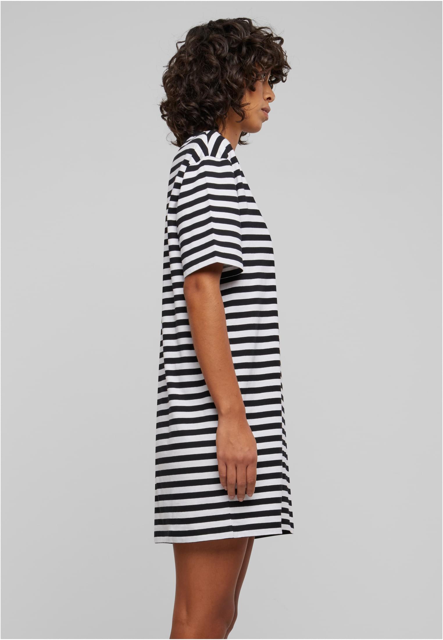 Ladies Oversized Striped Tee Dress white/black 3XL - variant image 3