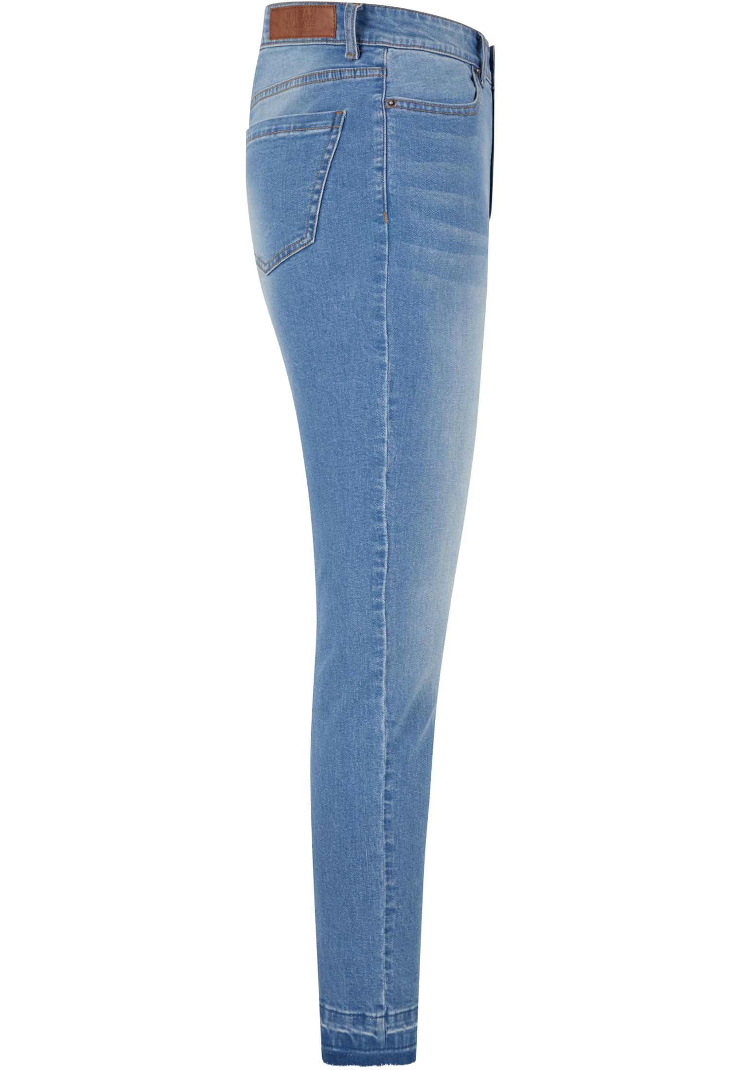 Ladies Skinny High Waist Open Hem Jeans clearblue bleached 26 - variant image 8