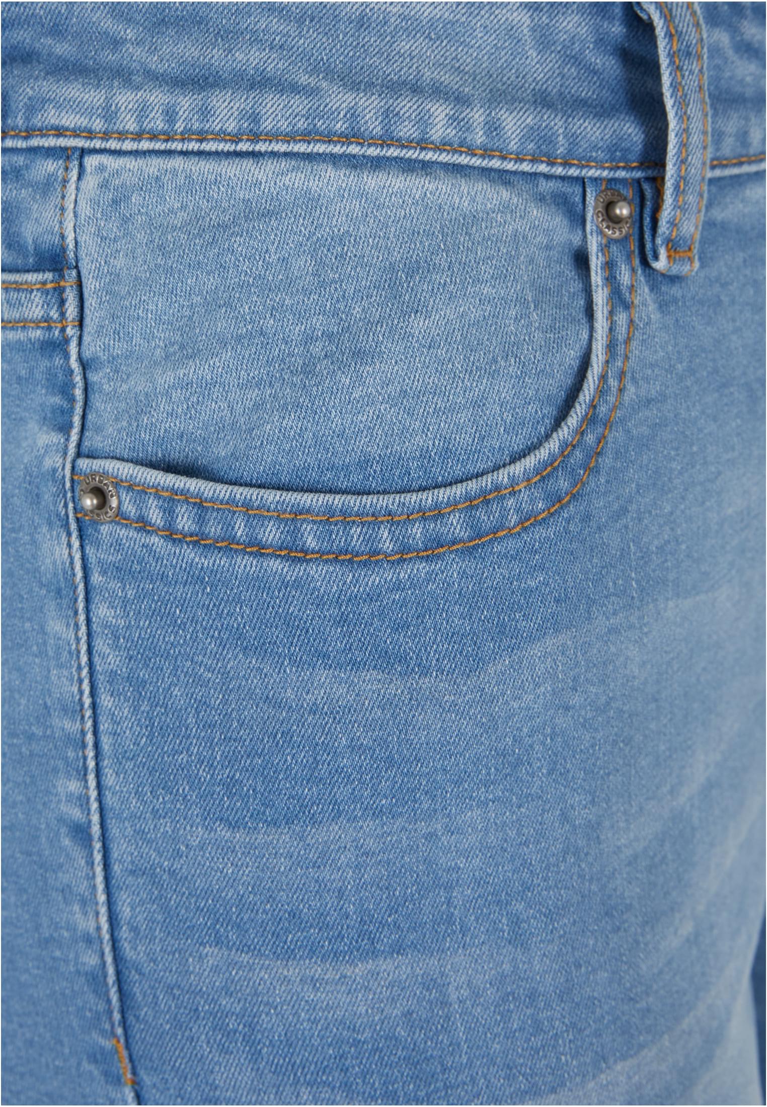 Ladies Skinny High Waist Open Hem Jeans clearblue bleached 26 - variant image 9