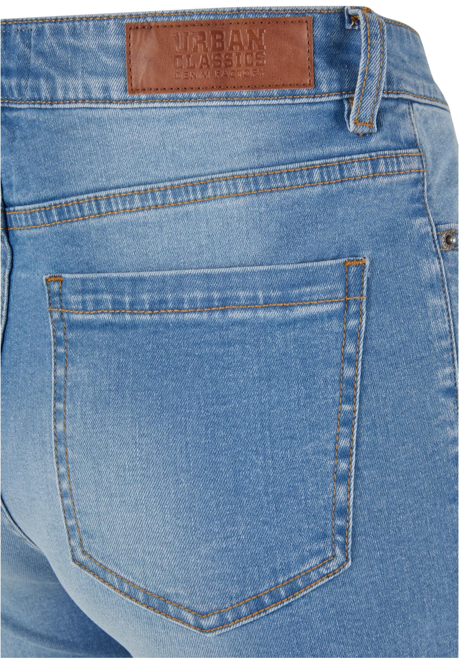 Ladies Skinny High Waist Open Hem Jeans clearblue bleached 26 - variant image 10