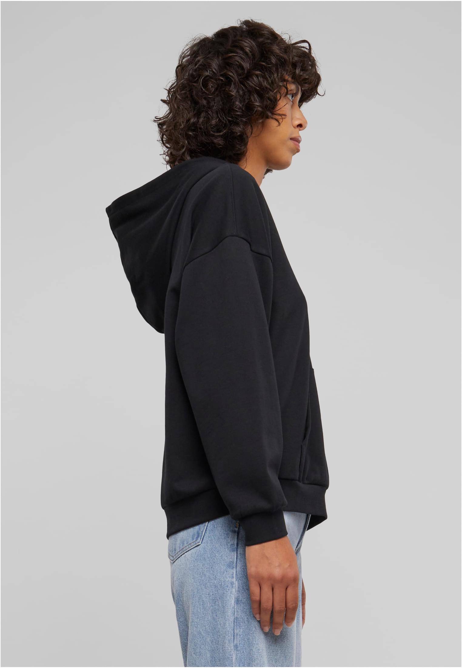 Ladies Light Terry Oversized Hoodie black 3XL - variant image 3